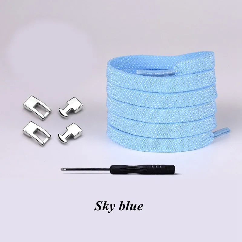 Cross buckle Elastic Shoe laces No Tie Shoelaces