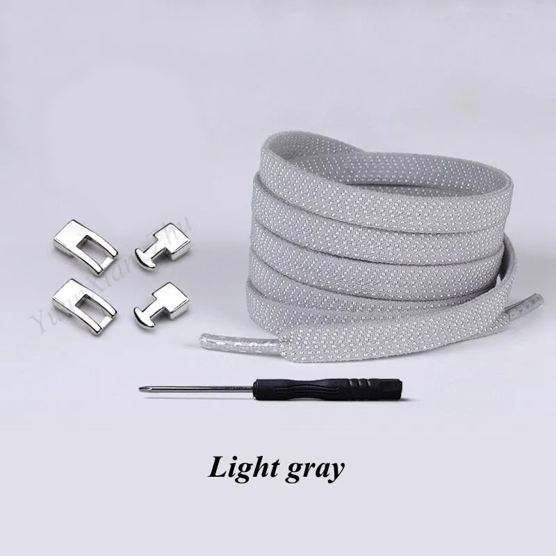 Cross buckle Elastic Shoe laces No Tie Shoelaces