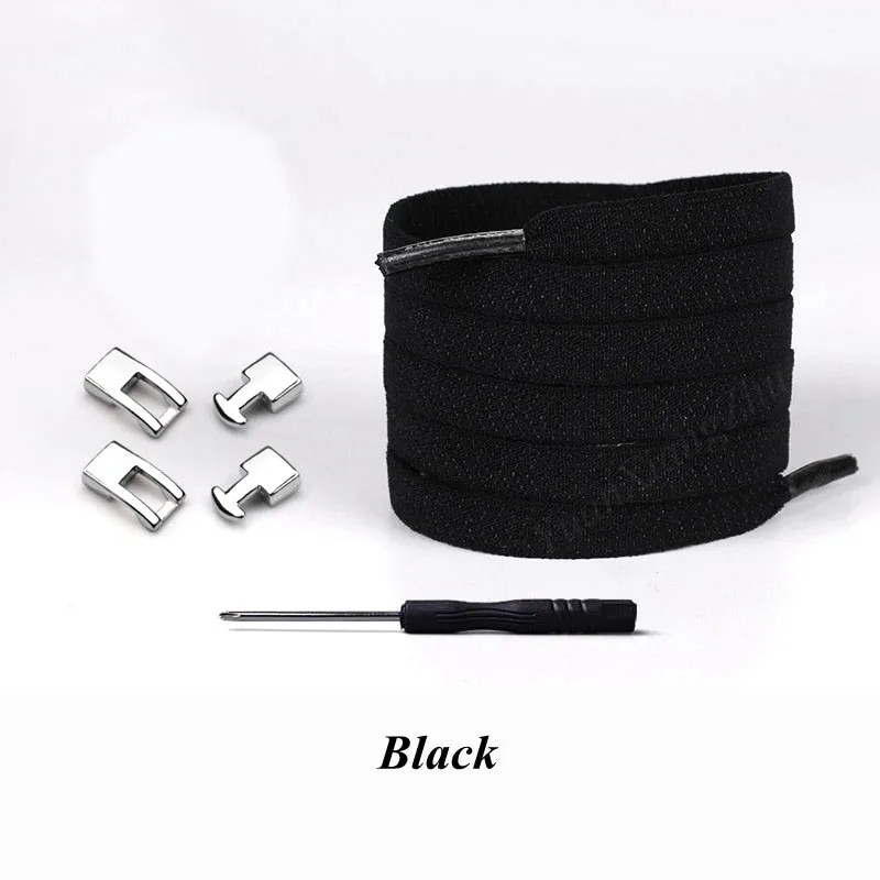 Cross buckle Elastic Shoe laces No Tie Shoelaces