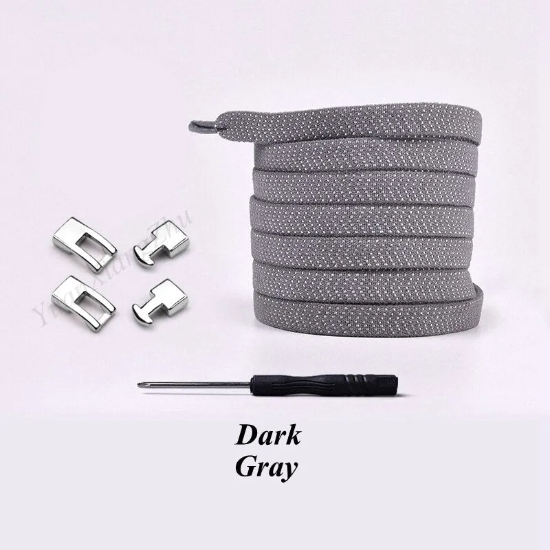 Cross buckle Elastic Shoe laces No Tie Shoelaces