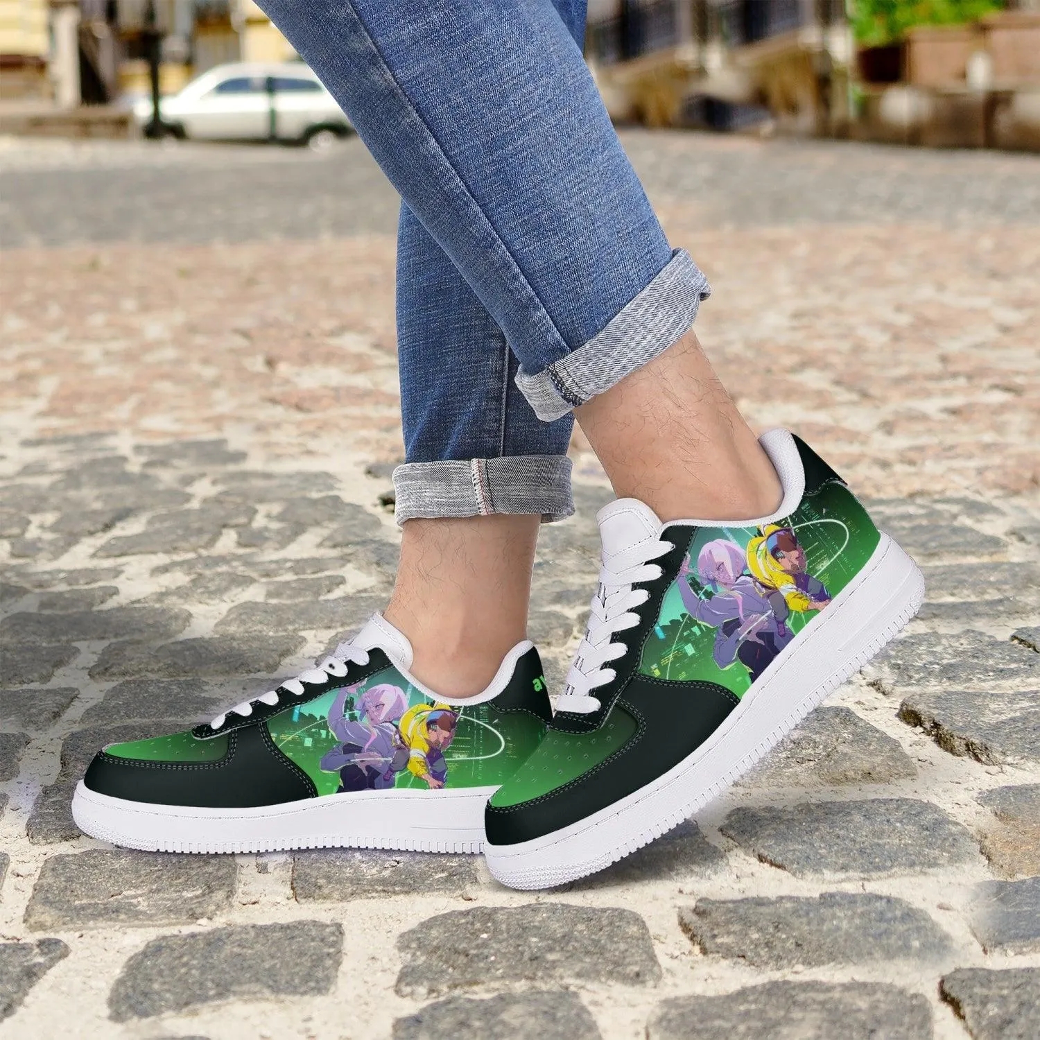Cyberpunk Edgerunners Lucy And David AF1 Anime Shoes
