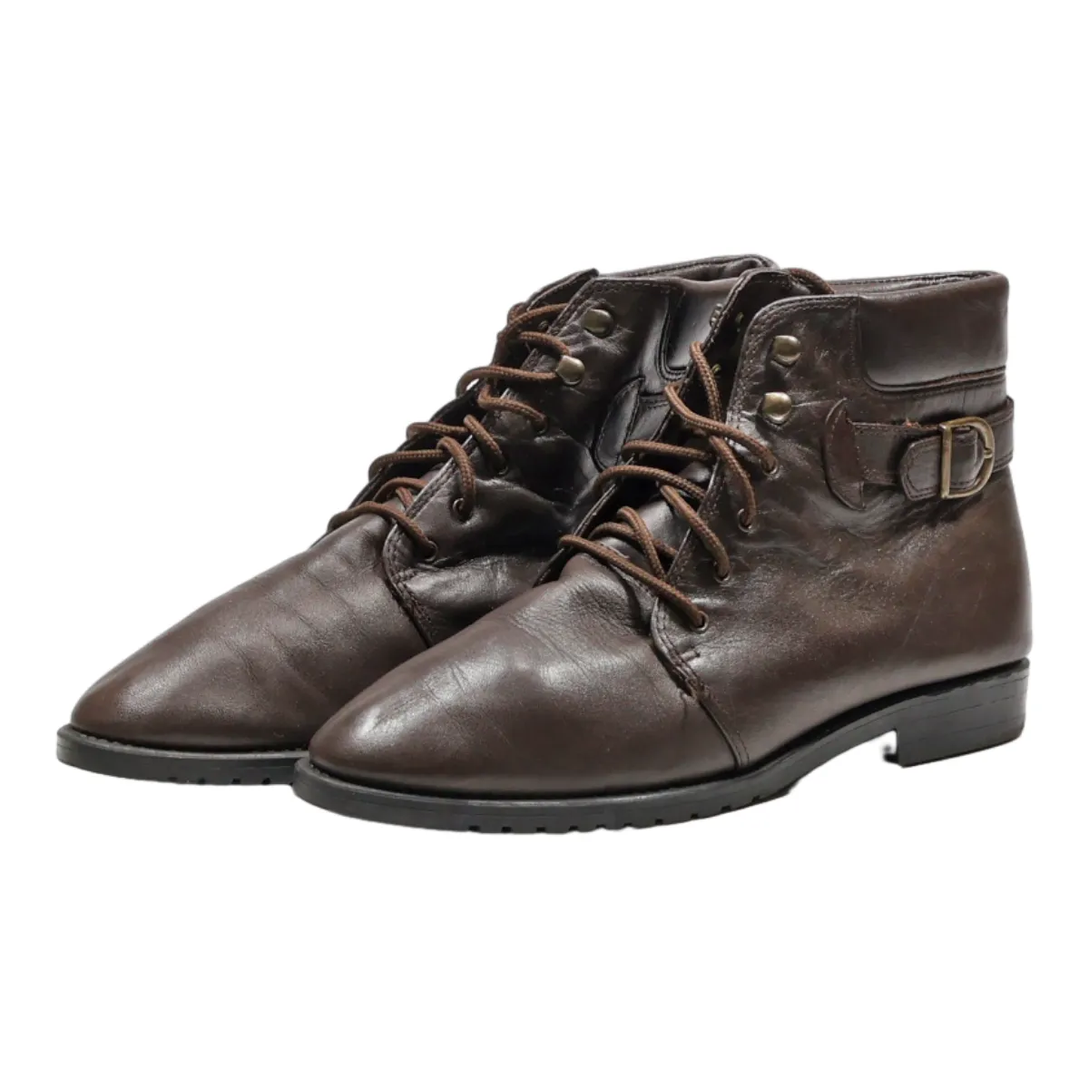 DANTEX Ankle Boots Brown Leather Womens UK 6