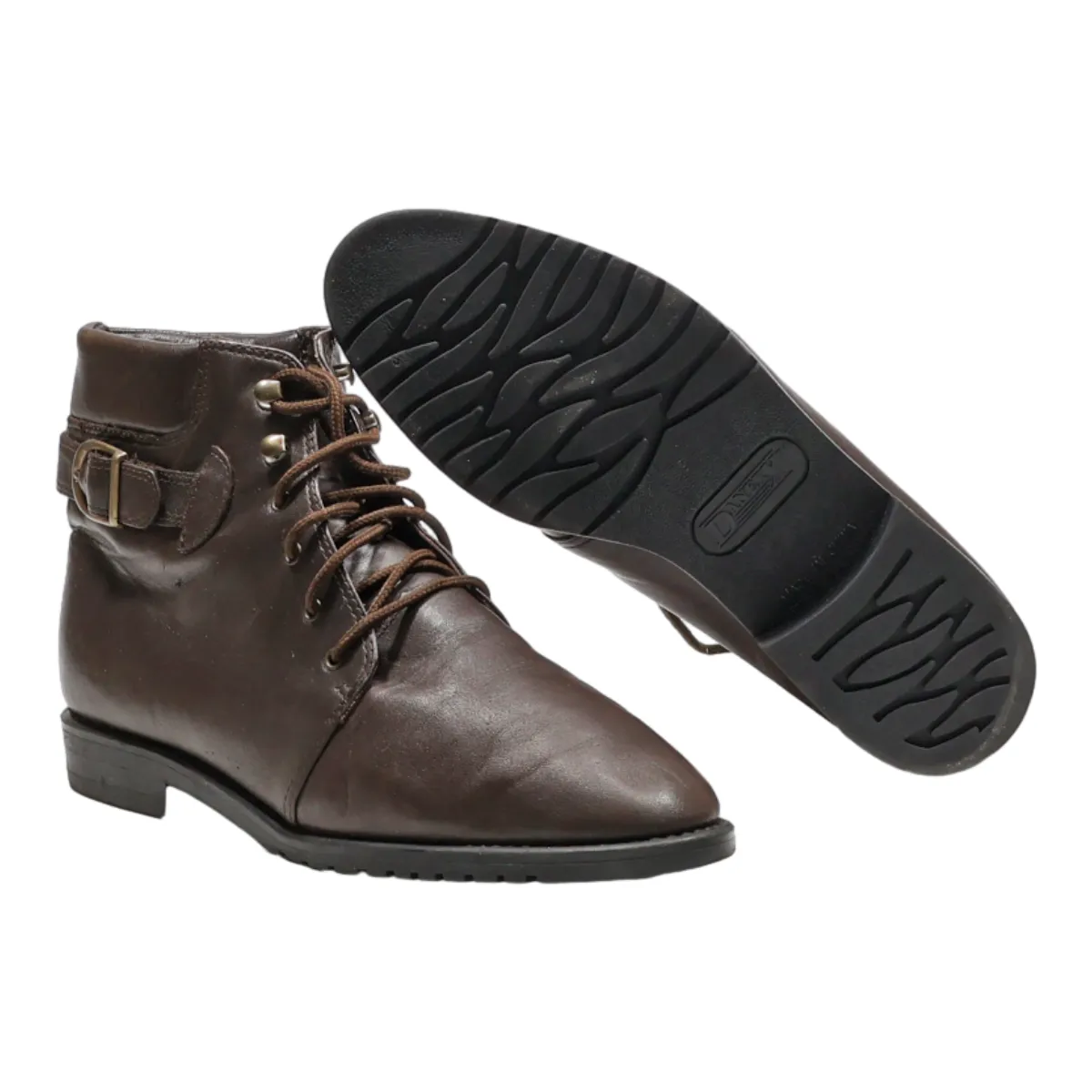 DANTEX Ankle Boots Brown Leather Womens UK 6