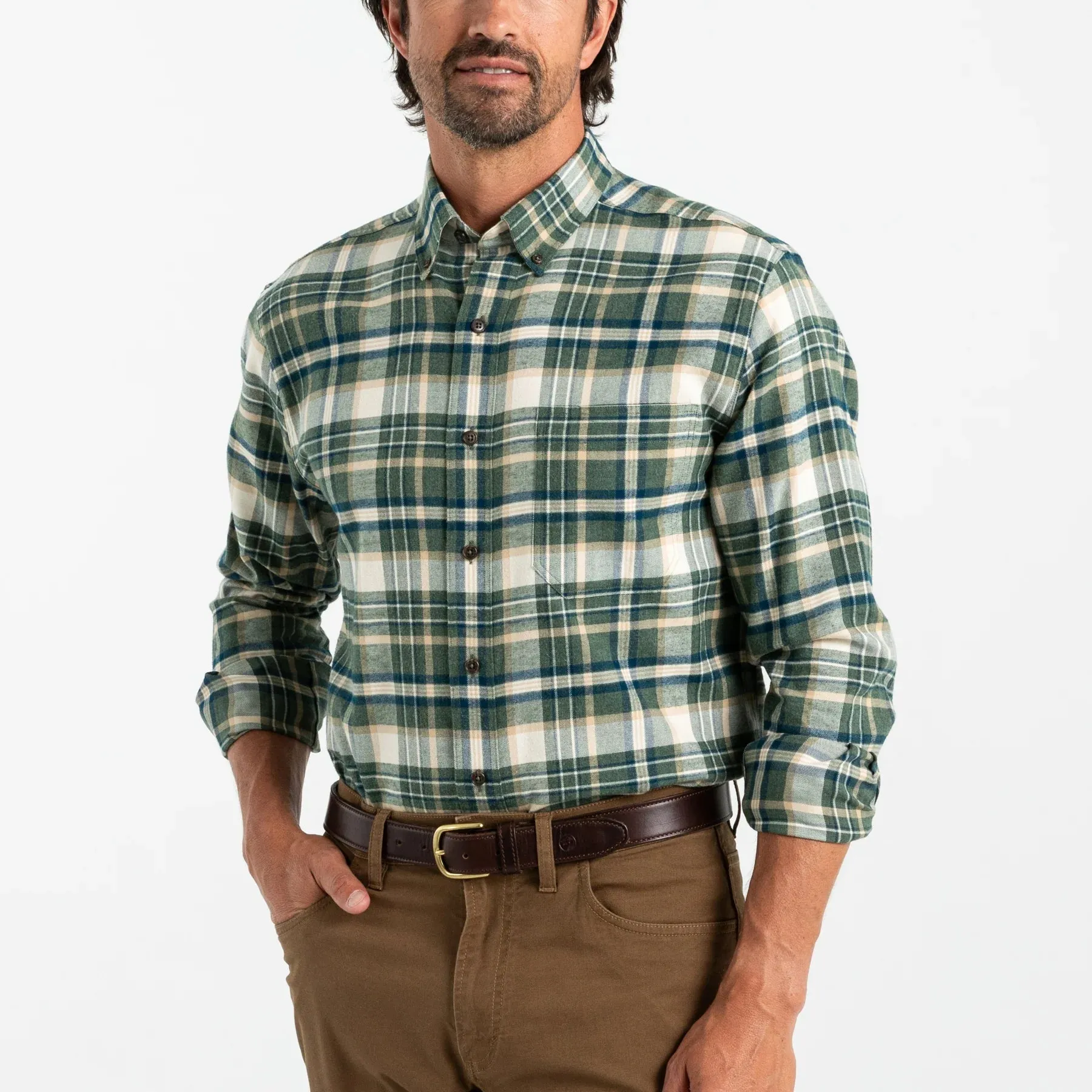 Duck Head Cotton Flannel Sport Shirt