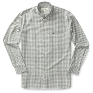 Duck Head Men's Vinson Long Sleeve Performace Buttondown Plaid Shirt / Deep Ocean