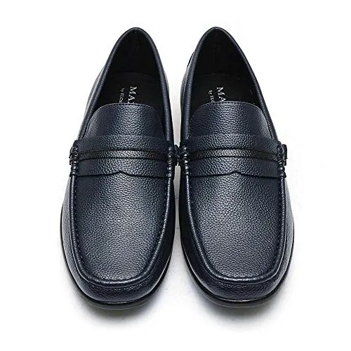 ELCANTO MAZZ Men's Driving Style Relaxed-Fit Lightweight Comfort Casual Slip-on Loafer (Navy, Numeric_9)