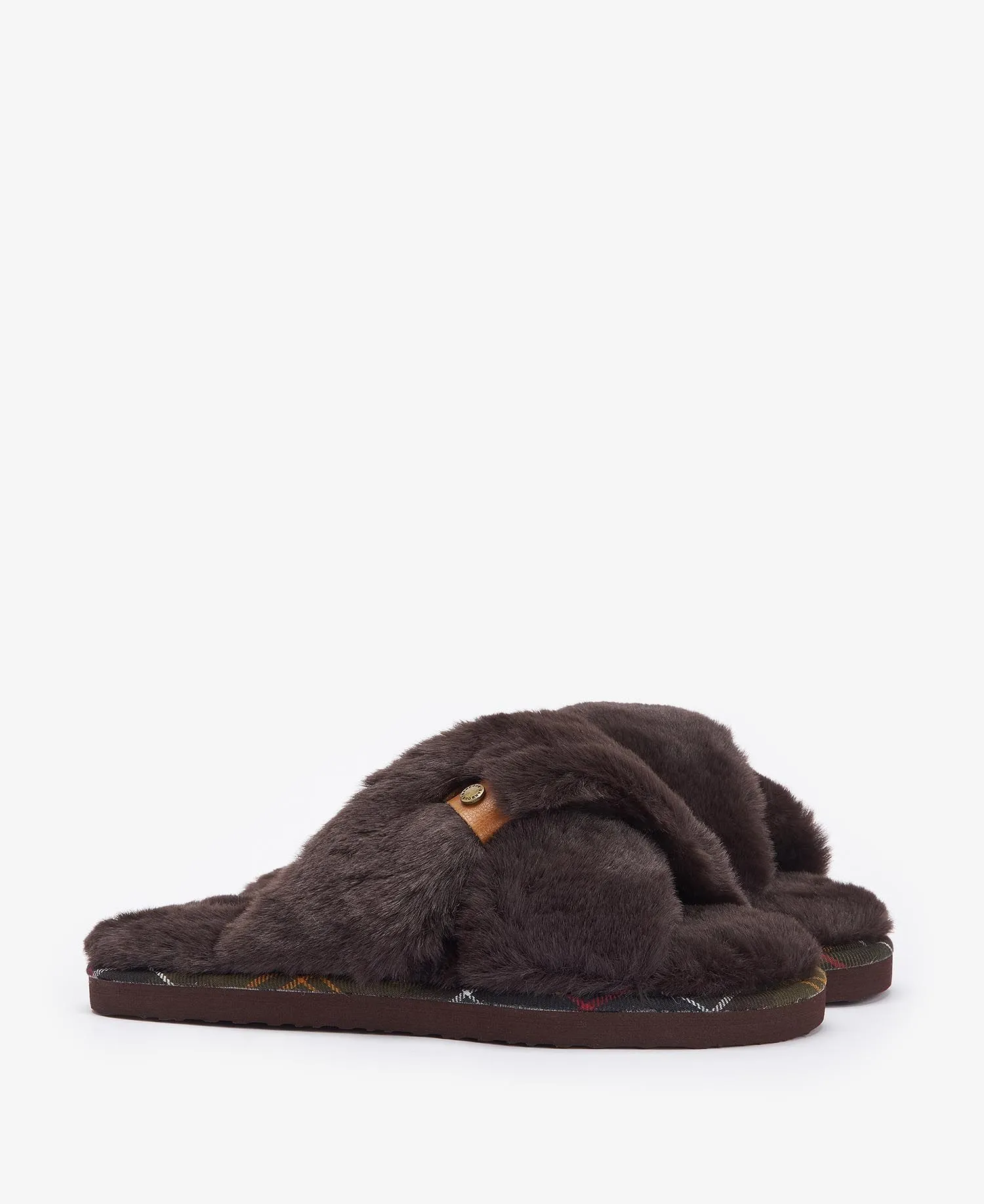 Eliza Cross-Over Slipper (Brown)