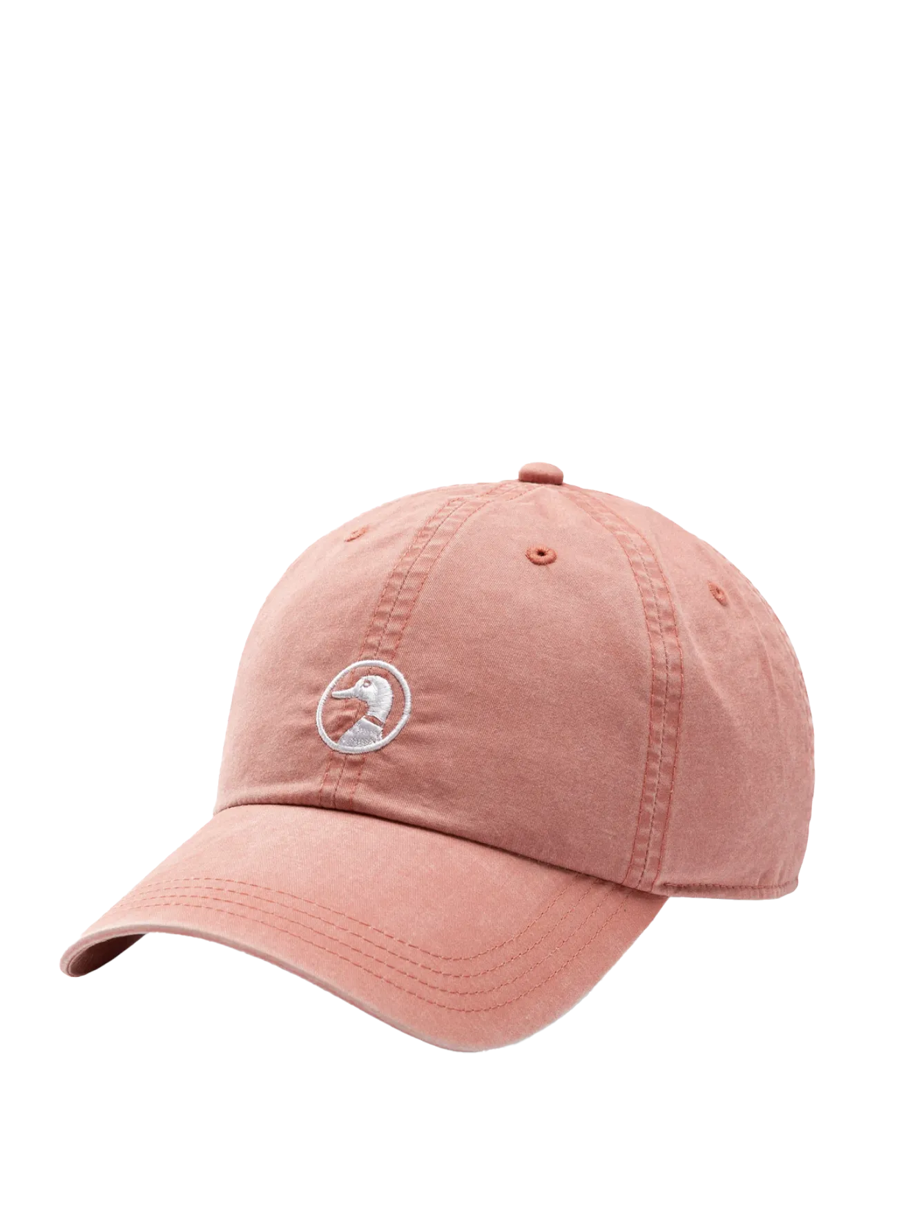 Embroidered Duck Twill Hat Sunkist Red
