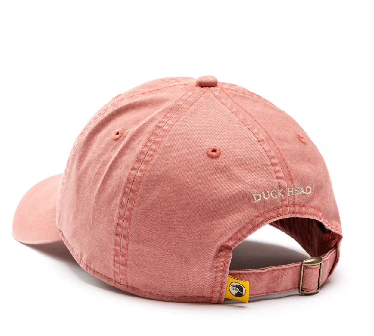 Embroidered Duck Twill Hat Sunkist Red