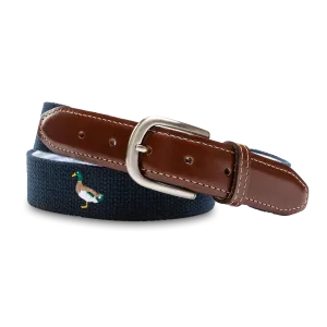 Embroidered Duck Web Belt