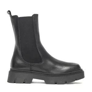 Empire Boot in Black Leather