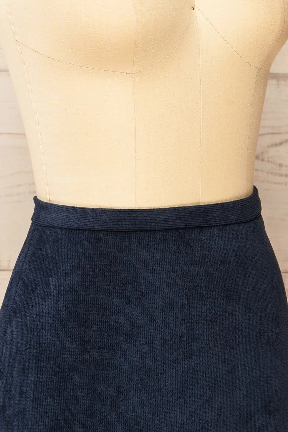 Enosburgh | Navy Corduroy Short Skirt