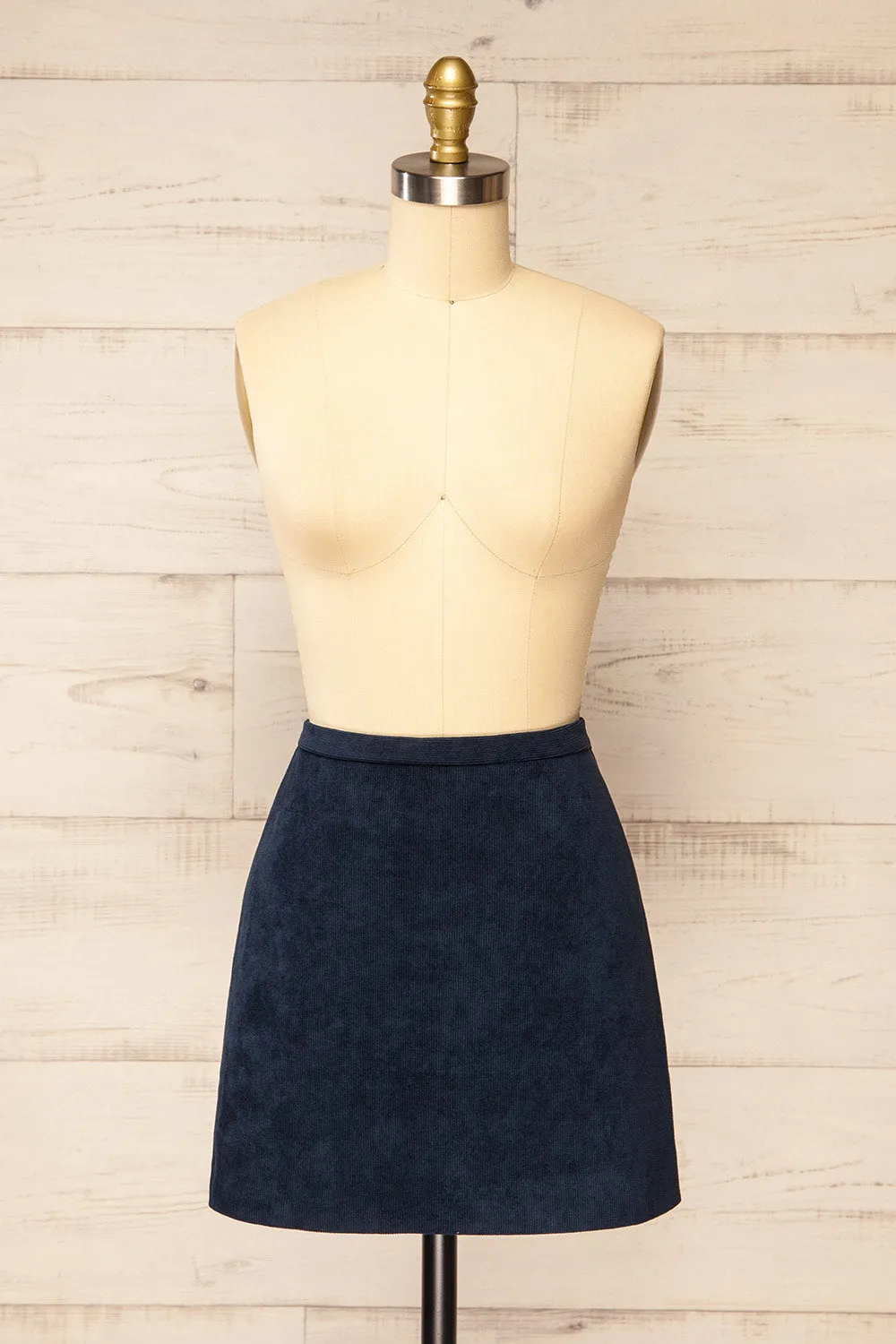 Enosburgh | Navy Corduroy Short Skirt