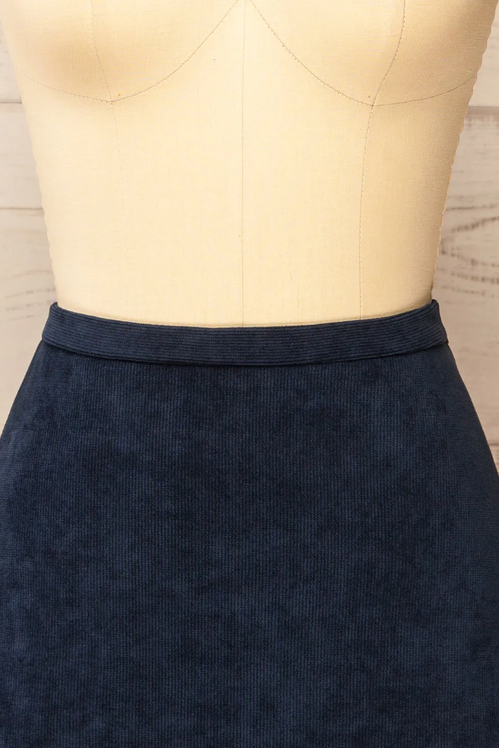 Enosburgh | Navy Corduroy Short Skirt