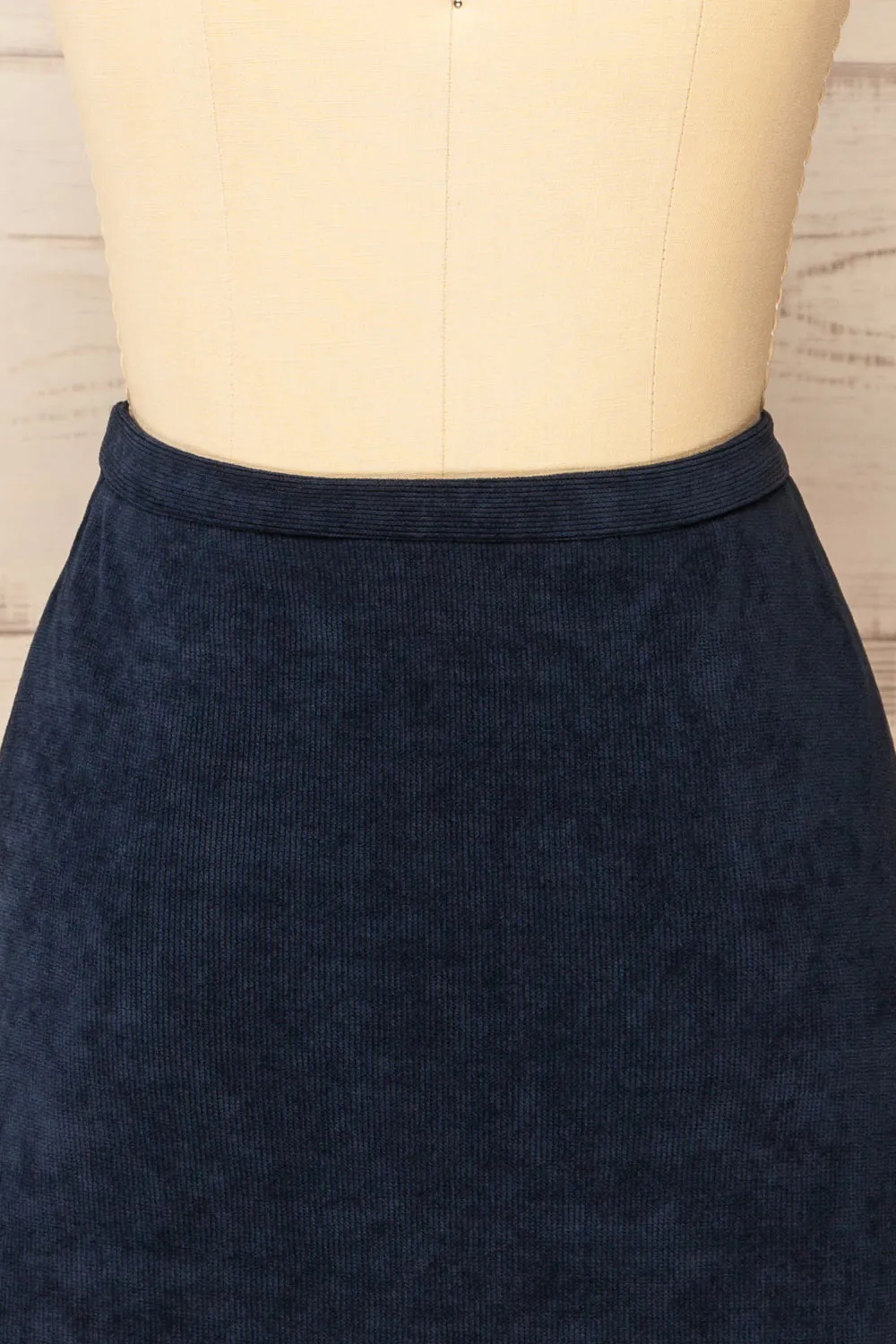 Enosburgh | Navy Corduroy Short Skirt