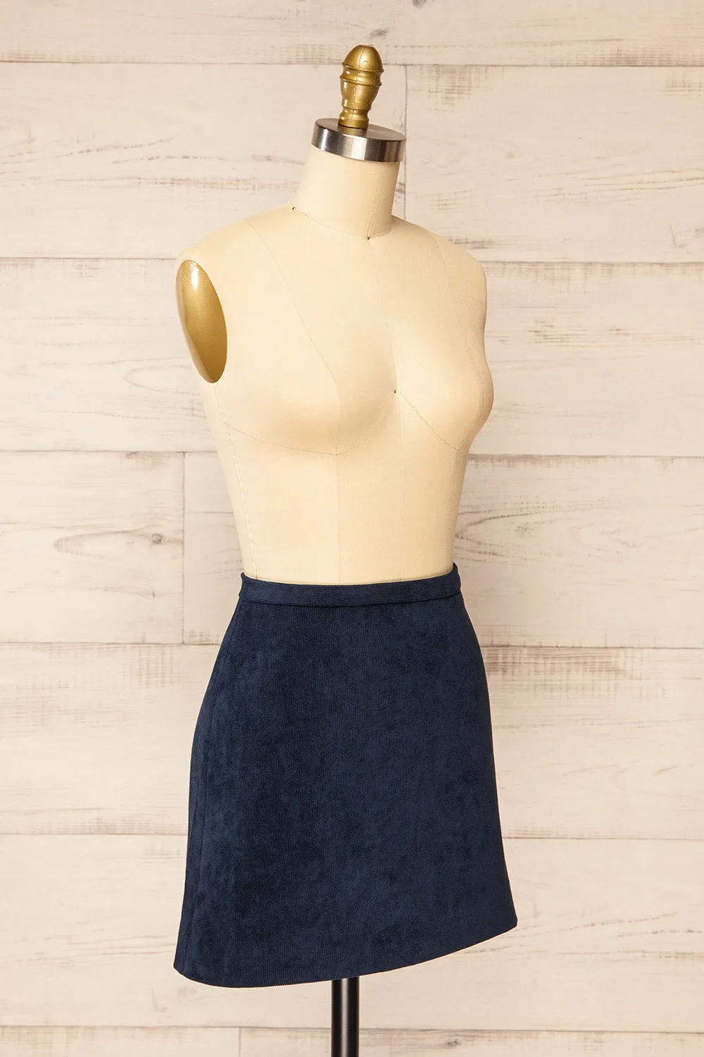 Enosburgh | Navy Corduroy Short Skirt