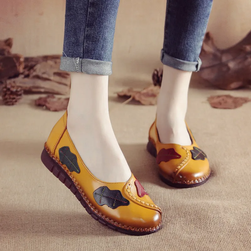 ethnic style comfortable large size women's single shoes