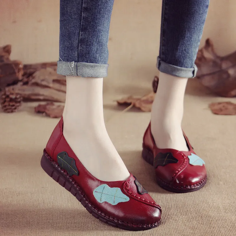 ethnic style comfortable large size women's single shoes