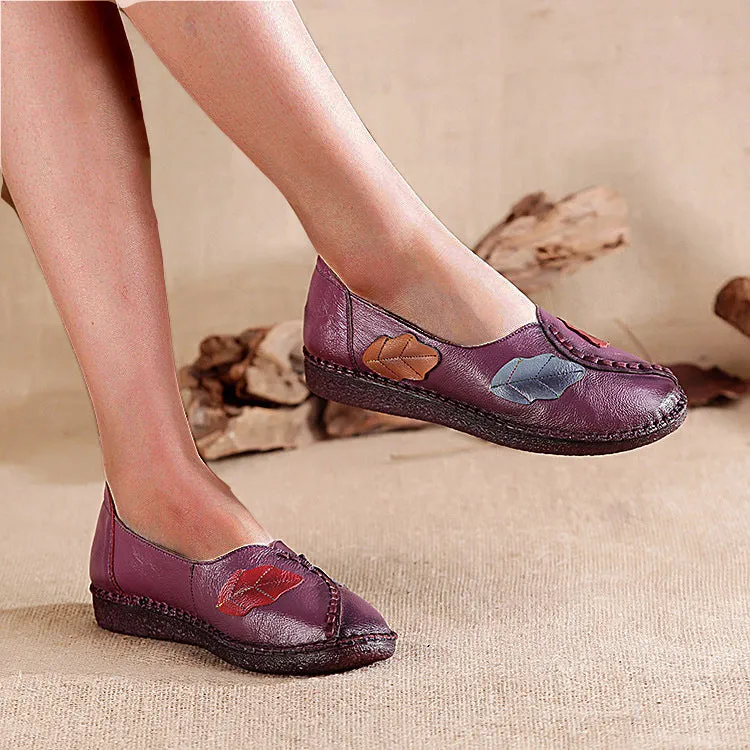 ethnic style comfortable large size women's single shoes