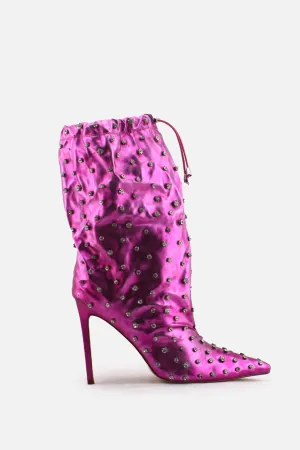European Brand Stilettos Heels Ankle Boots | Textile