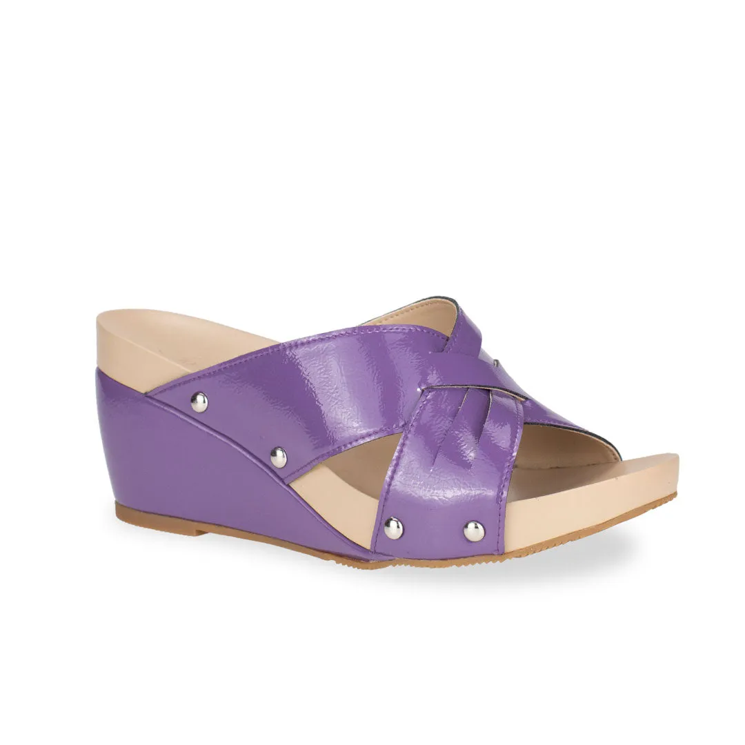 [EXTRA 20% off at cart] Minimalist Cross Strap Wedges [ODD SIZES LEFT]