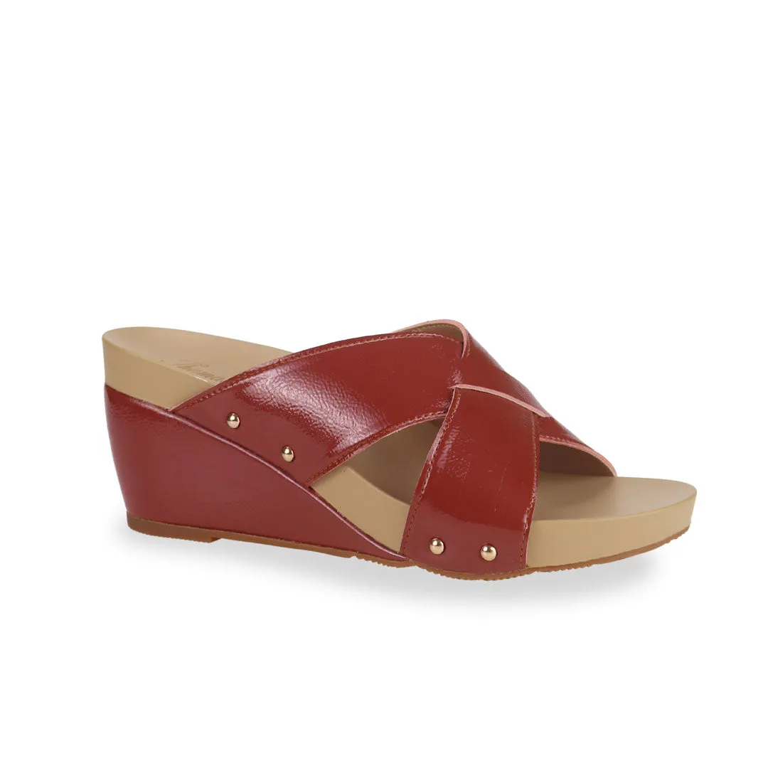 [EXTRA 20% off at cart] Minimalist Cross Strap Wedges [ODD SIZES LEFT]