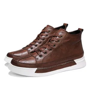 Fashion Black Men's leather casual flats shoes Driving Shoes For Men NEW Brand High quality Sneakers flats �67