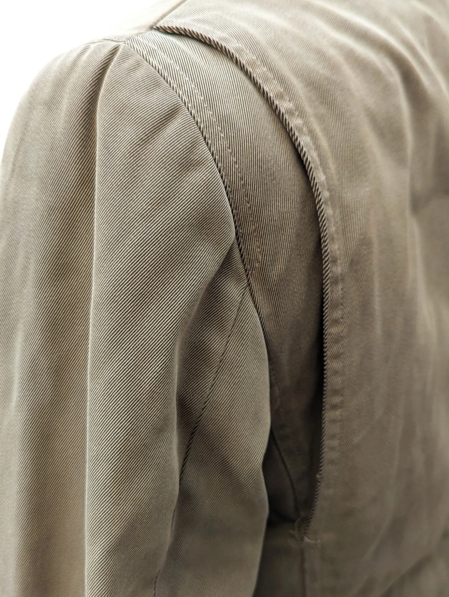 Fay Driving Coat M Tan 3-Button Heavy Cotton Twill