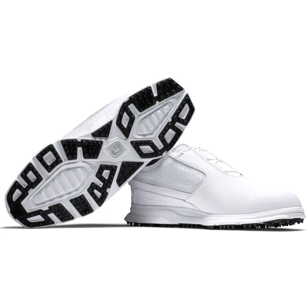 FootJoy SuperLites XP BOA Spikeless Waterproof Shoes - Silver/White