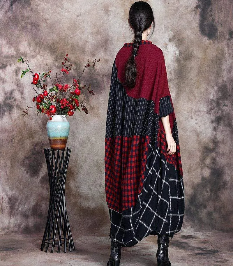Geometric Emporio Half Sleeve Midi Dress | Nirvana