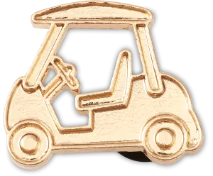Gold Golf Cart