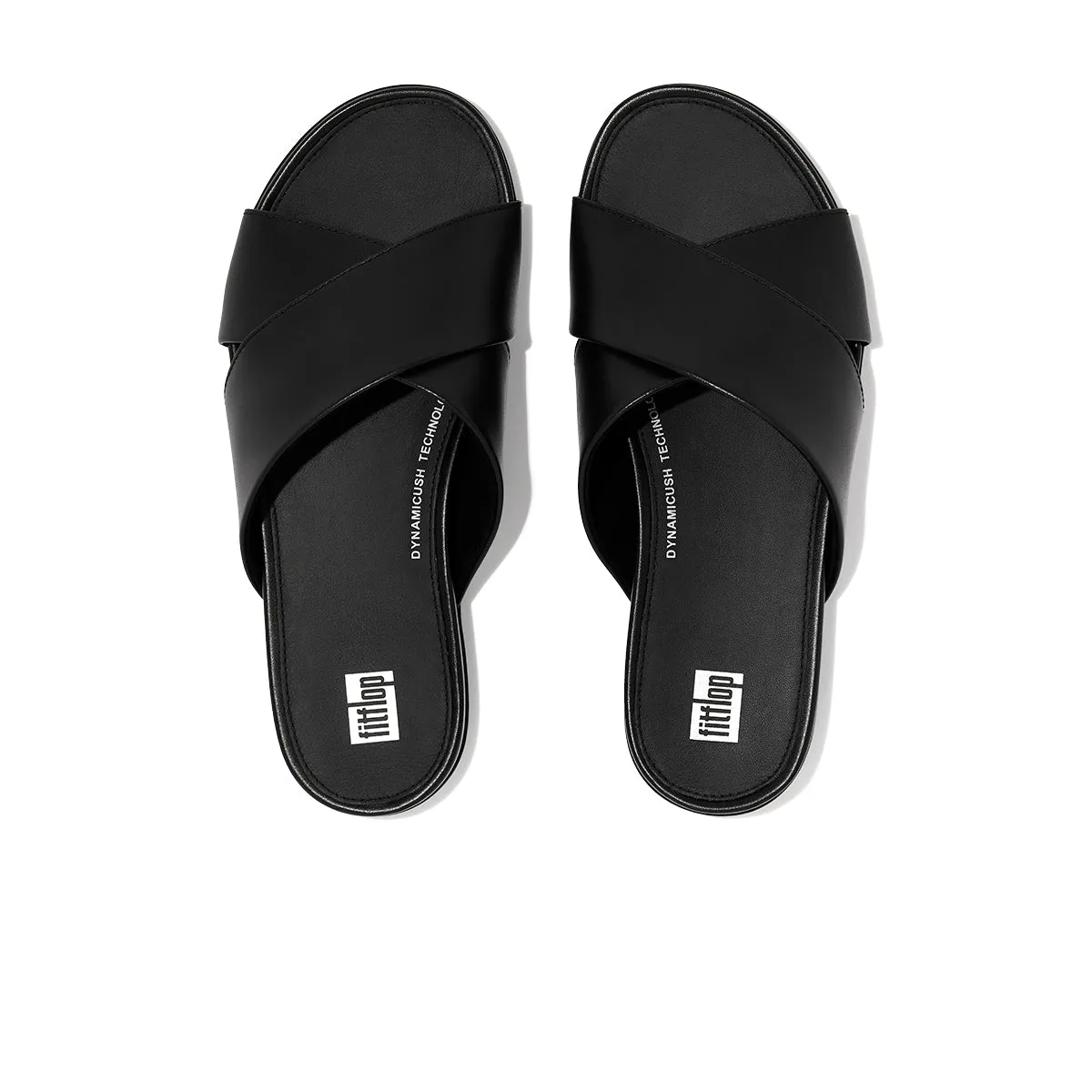 GRACIE Leather Cross Slides