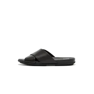 GRACIE Leather Cross Slides