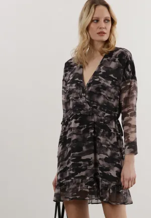 HALO DRESS FOG SEPIA
