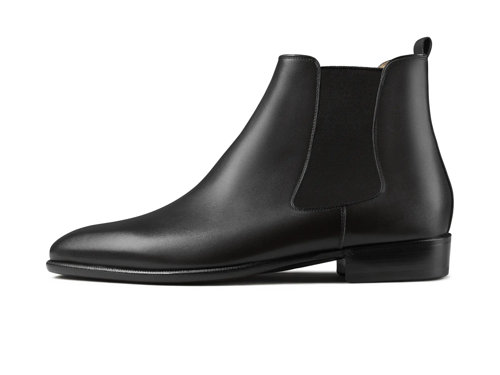 Hicks Chelsea Boot in Black Calf