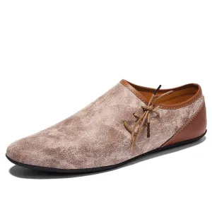 High Quality Leather Casual Shoes Comfortable Slip-On Loafers Light Driving Shoes Zapatillas Hombre Fashion Summer Men Shoes