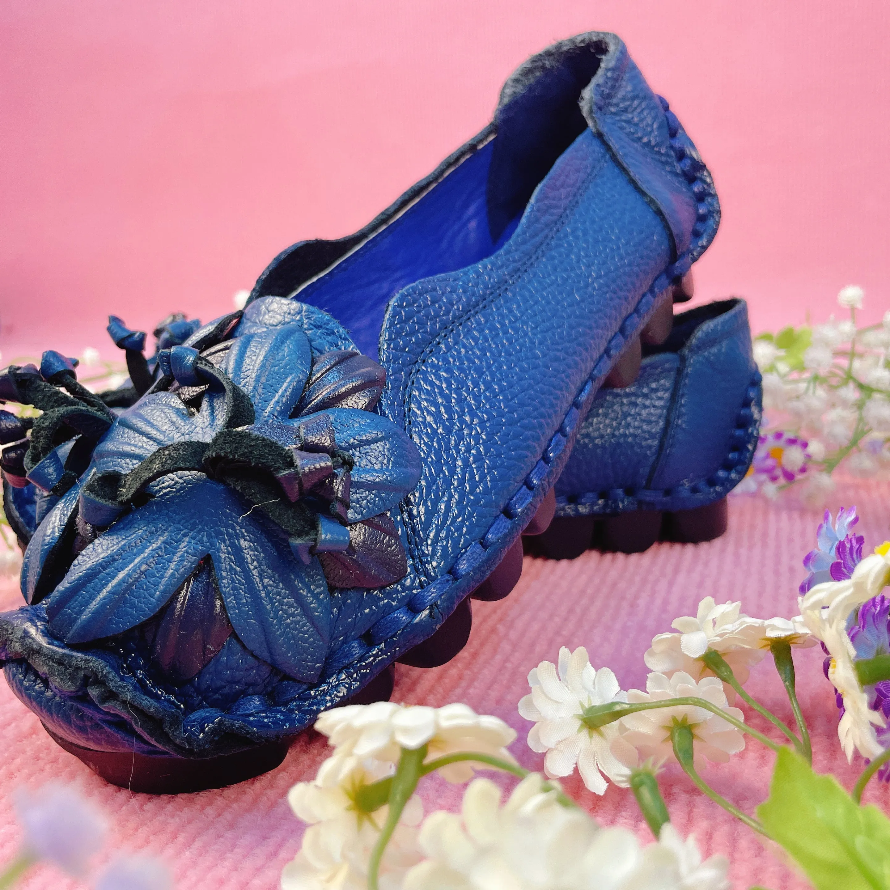 Hot New Autumn Flowers Handmade Shoes