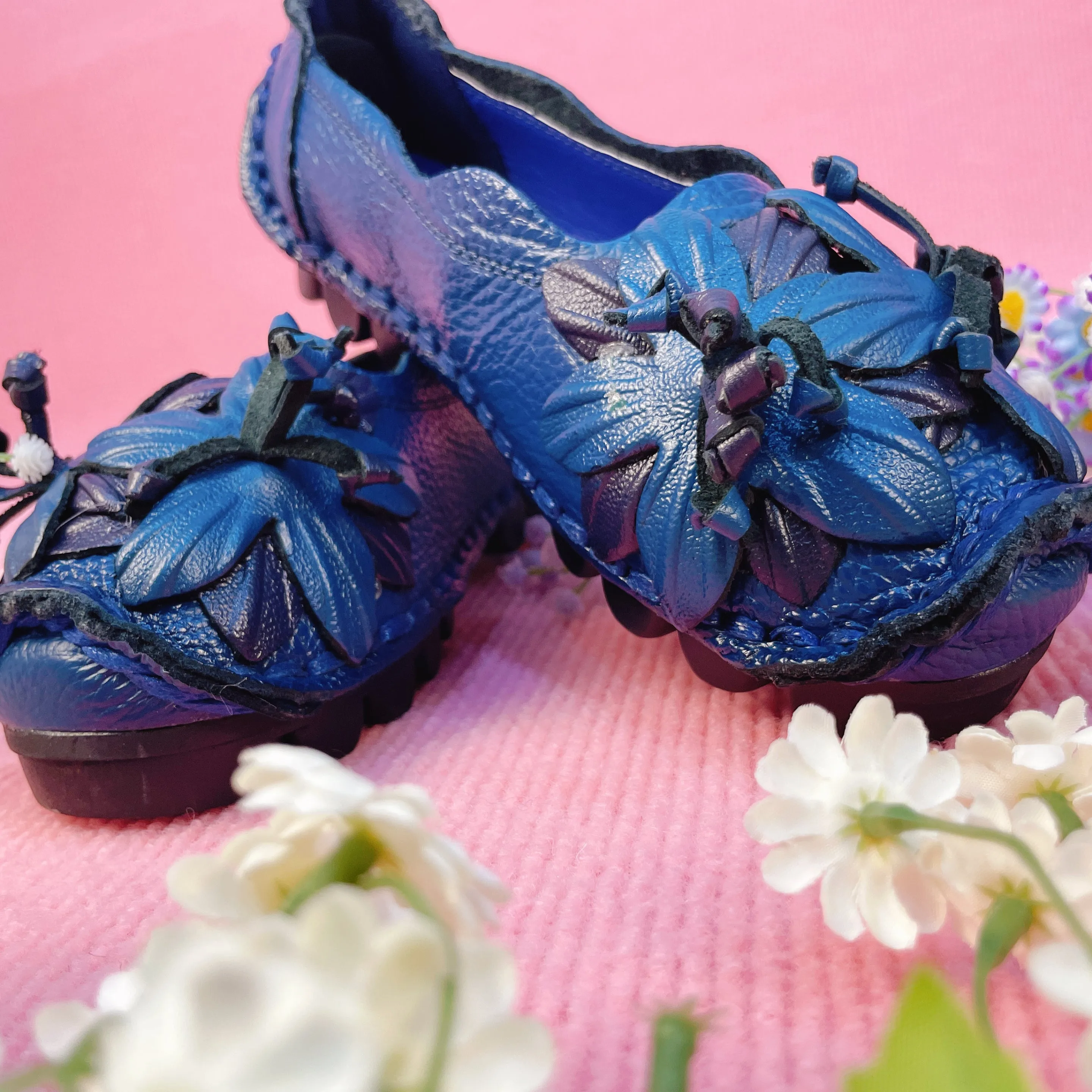Hot New Autumn Flowers Handmade Shoes