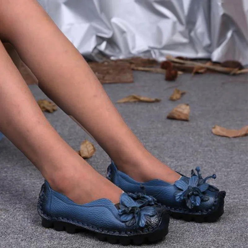 Hot New Autumn Flowers Handmade Shoes
