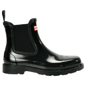 Hunter Commando Chelsea Gloss Rubber Women's Ankle Boots