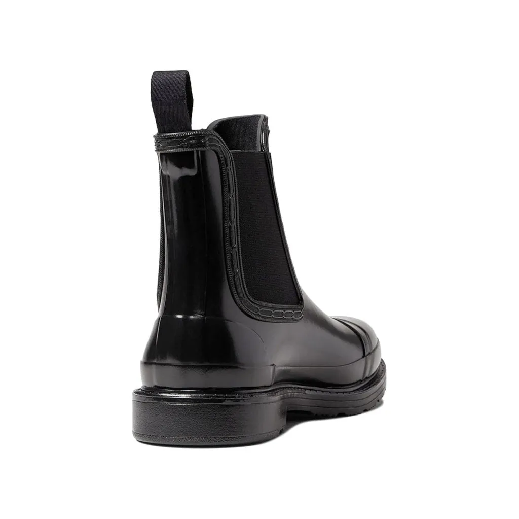 Hunter Commando Chelsea Gloss Rubber Women's Ankle Boots
