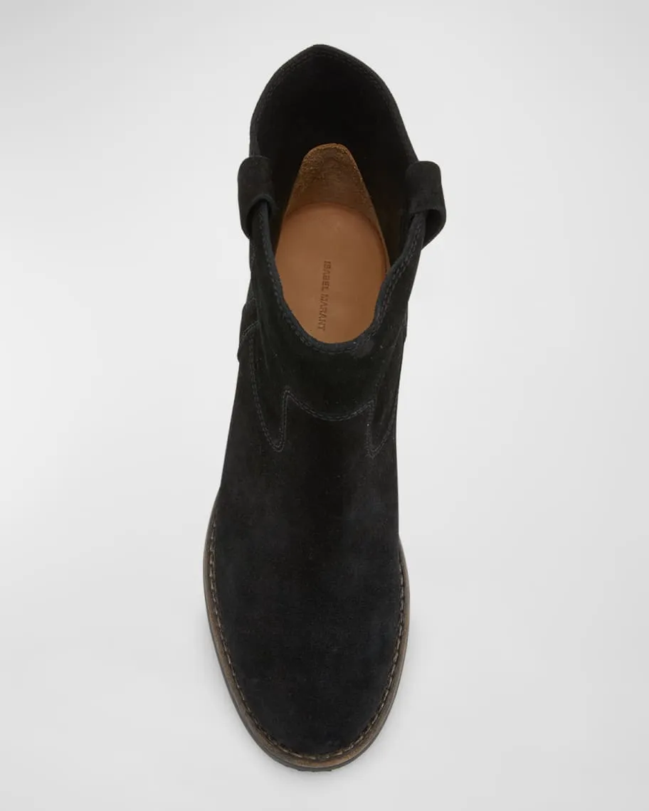 Isabel Marant Susee Western Suede Ankle Boots
