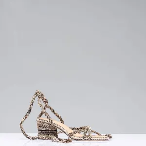 Isabel Tie Sandal In Sand