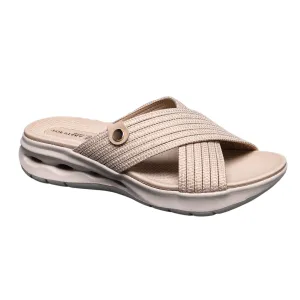 IVACHY Women's Comfort Criss-Cross Slide-On Sandals - Stylish Ease for Every Step 842