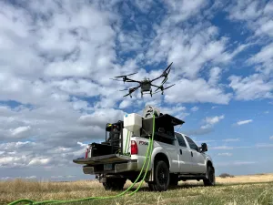 JRiley Seed Co. RoadRunner Pickup Box Drone Tendering Unit | For Drone Operators