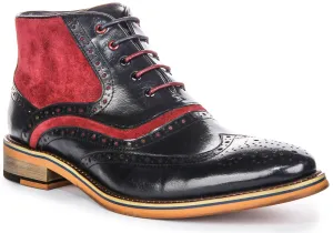 Justinreess England Hawkin In Navy Bordo For Men
