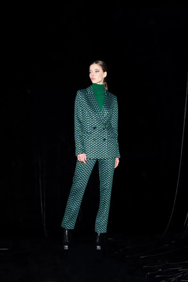 KAOS Jacquard Cigarette Trouser