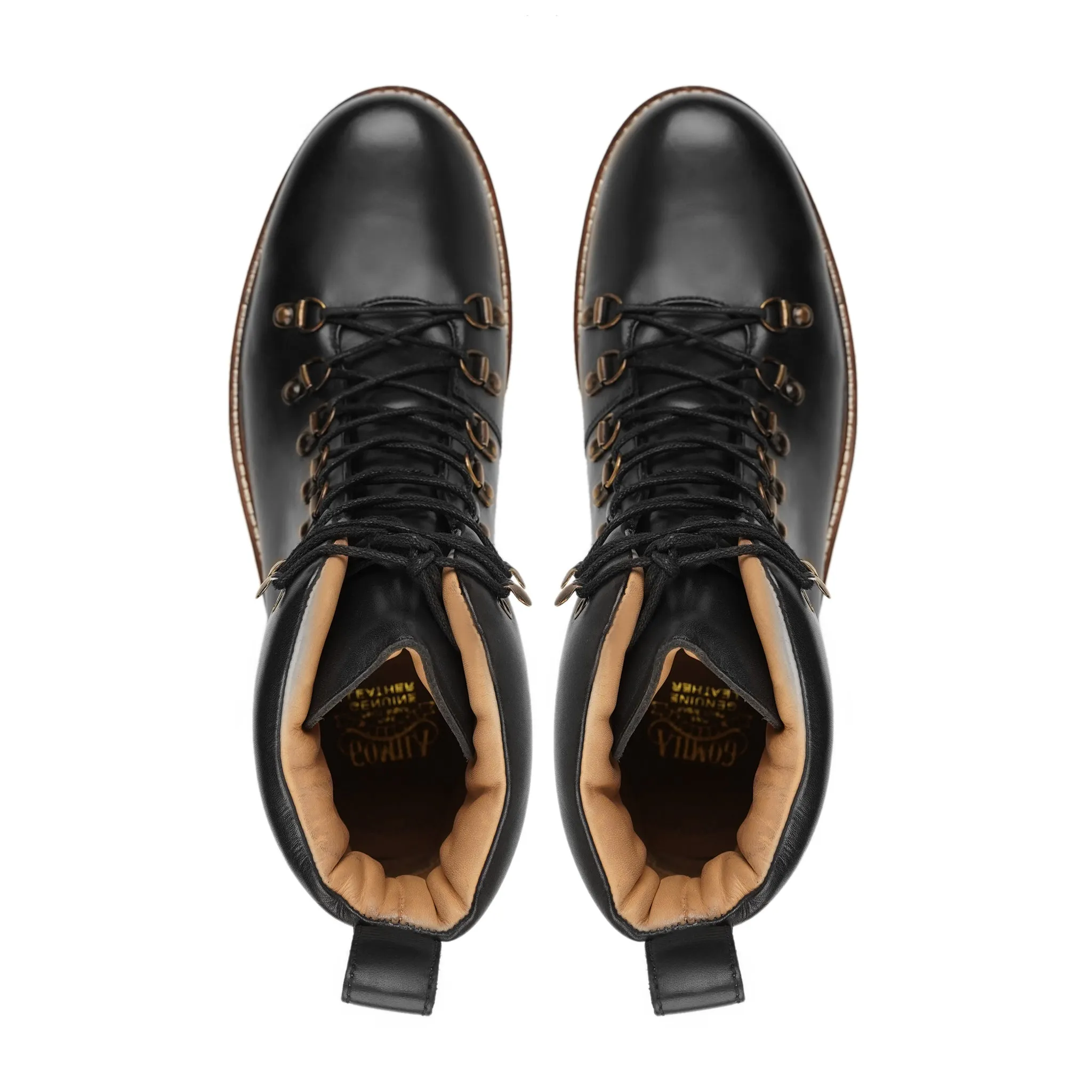 Kingston - Men's Black Calf Leather Boot