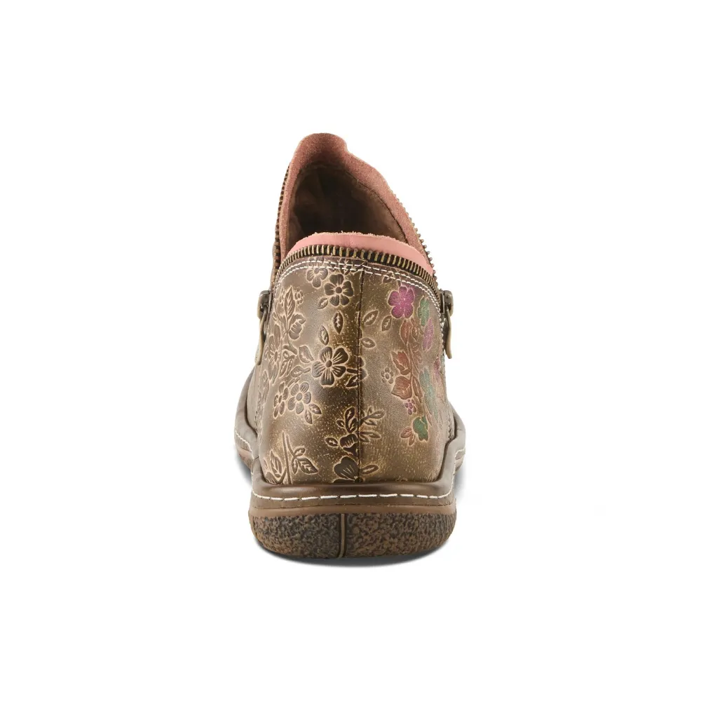 L'artiste By Spring Step Chesapeake Olive Leather Bootie (Women's)