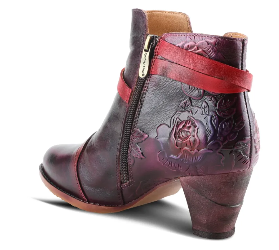 L'ARTISTE Plum Multi Leather Beauti-Plmm BOOTS